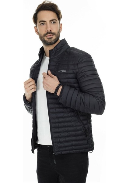 Perry Coat Erkek Şişme Mont Siyah V4