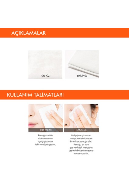 % 100 Pamuk Makyaj Temizleme Pedi Ultra Giant Cotton Pads 400 Adet