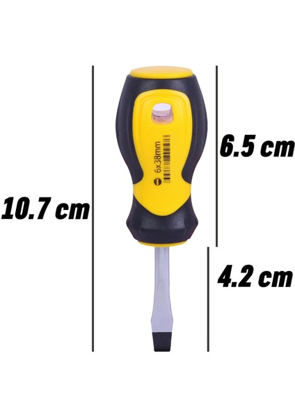 Klasik Topaç Düz Uçlu Tornavida 6X38 mm fiyatları
