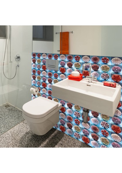 Kendinden Yapışkanlı Kestaneler Desenli Pvc Karo 30X30 cm 4'lü 0,36 M2