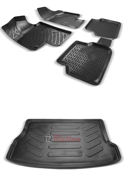 Renault Clio 2 3D Havuzlu Paspas 1998-2005 + Bagaj Havuzu
