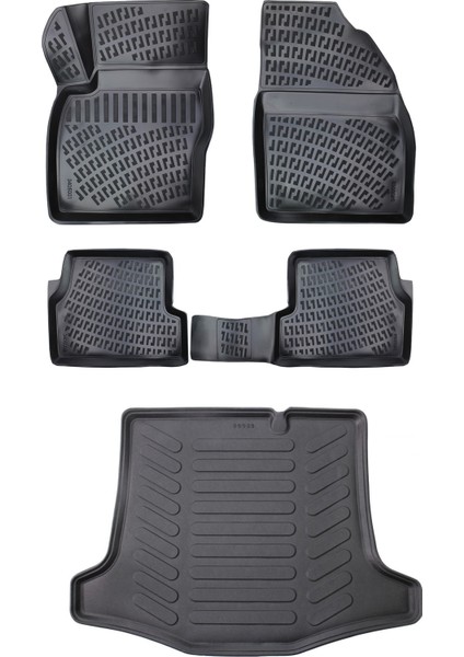 Ford Focus 2 3D Havuzlu Paspas 2005-2010 + Sd Bagaj Havuzu