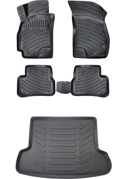 Hyundai Accent Admire 3D Havuzlu Paspas 2000-2005 + Bagaj Havuzu