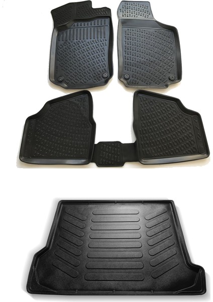 Opel Combo 3D Havuzlu Paspas 2001-2010 + Bagaj Havuzu