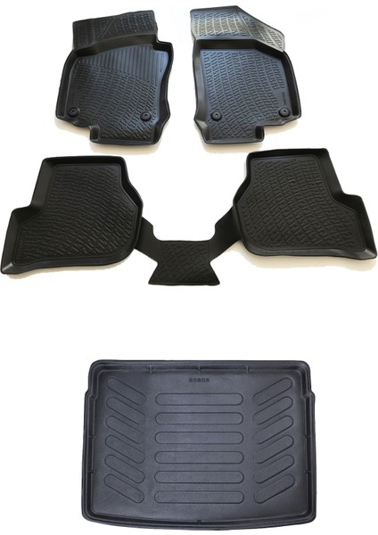 Volkswagen Golf 5 3D Havuzlu Paspas 2003-2008 + Bagaj Havuzu
