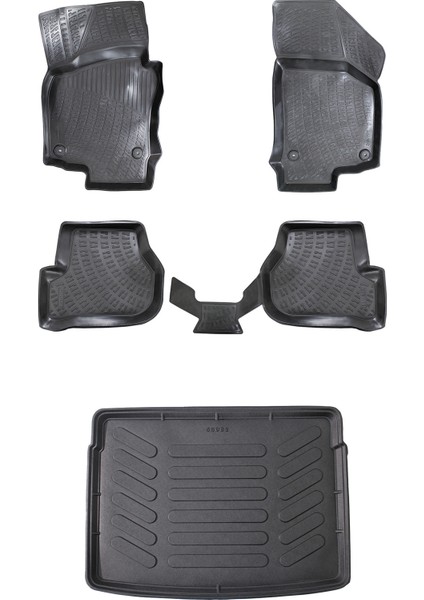 Volkswagen Golf 6 3D Havuzlu Paspas 2009-2012 + Bagaj Havuzu