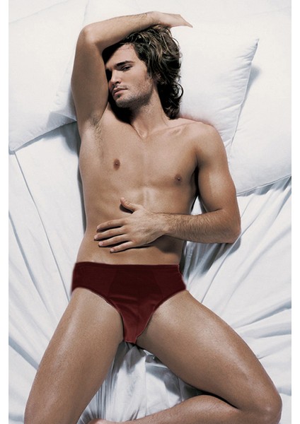 Erkek Süprem Bordo Slip 0741