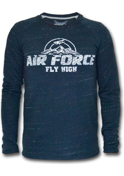 Airforce Kadın Uzun Kollu Sweatshirt - Lacivert