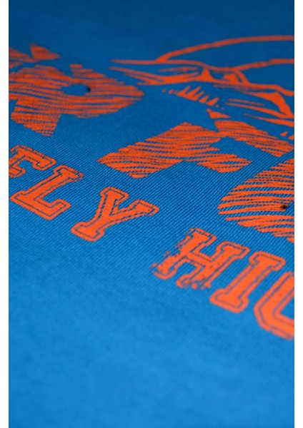 Fly High Erkek Uzun Kollu Sweatshirt - Mavi