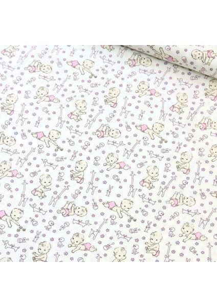 Pembe Bebek Poplin Kumaş