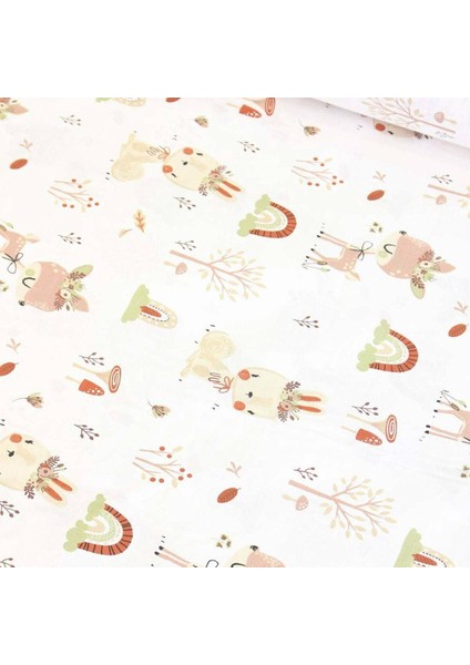 Kırmızı Tavşan Nevresimlik Poplin Kumaş