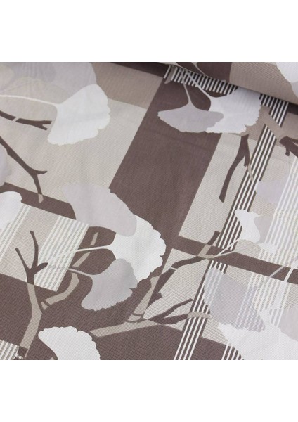 Kahve Egzotik Ağaç Nevresimlik Poplin Kumaş