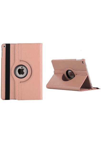 Apple iPad 10.2 (8.nesil) Uyumlu 360 Derece Dönen Standlı Pu-Deri New Case