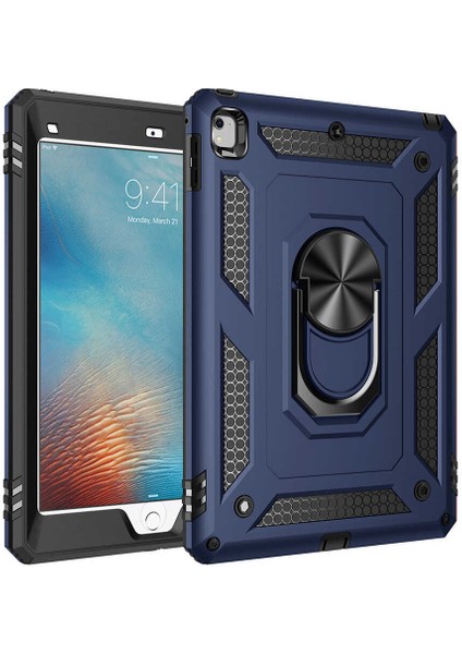 Apple Ipad Air 3 10.5'' 2019 Kılıf Metal Yüzüklü Standlı Military Ring Serisi Tablet Kılıfı