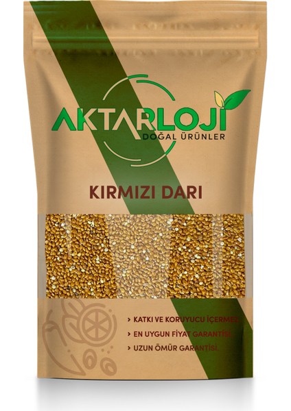 500 gr gr Kızıl / Kırmızı Dal Darı Taneleri Elenmiş Yeni Yavrular Için 250 gr