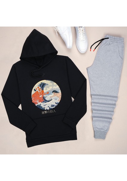 Kapüşonlu Titan Eşofman Takımı