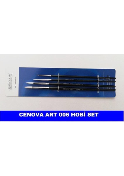 Cenova Art Yuvarlak Uç 4 Lü Fırça Set 06