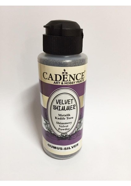 Velvet Metalik Kadife Tozu 120ML Gümüş
