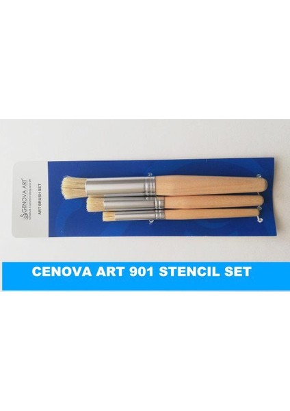 Stencil Fırça 3 Lü Set