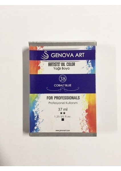 E Hobici Cenova Art Profesyonel Yağlı Boya 38 Cobalt Blue 37ML