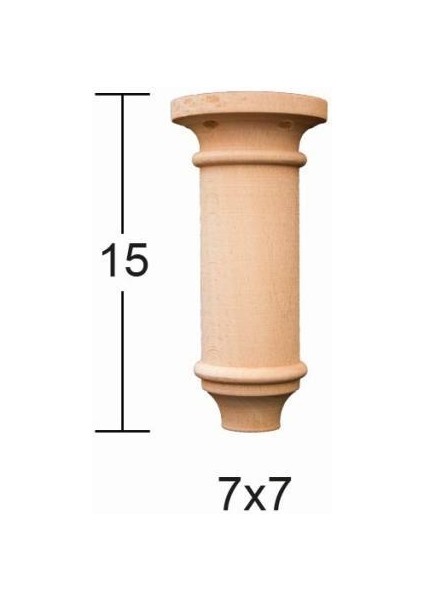 Torna Ayak 15CM Doğal Ağaç FT28