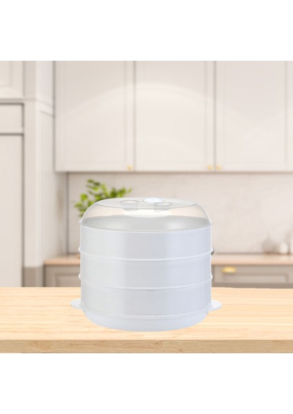 Mikrodalga Vapur Isıtma Vapur Çanak Ev Mutfak Ofis Aralığı -20-120 ° C Beyaz - L 3 Tier (Yurt Dışından) modelleri