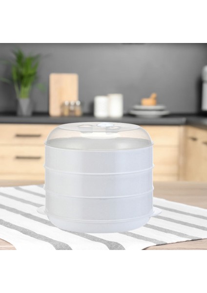 Mikrodalga Vapur Isıtma Vapur Çanak Ev Mutfak Ofis Aralığı -20-120 ° C Beyaz - L 3 Tier (Yurt Dışından) fırsatları