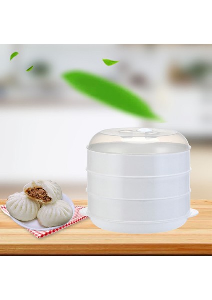 Mikrodalga Vapur Isıtma Vapur Çanak Ev Mutfak Ofis Aralığı -20-120 ° C Beyaz - L 3 Tier (Yurt Dışından) indirimleri