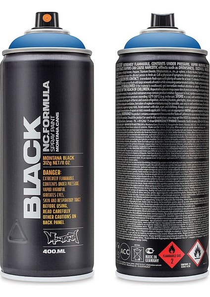 Black : Akrilik Sprey Boya : 400 ml : Knock Out Blue BLK5250