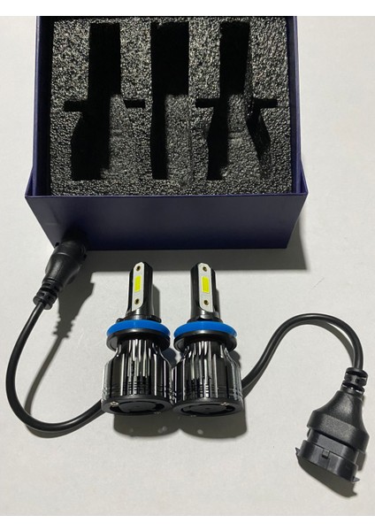 H7 LED Xenon Şimşek Etkili Mini LED Xenon 8000 Lm