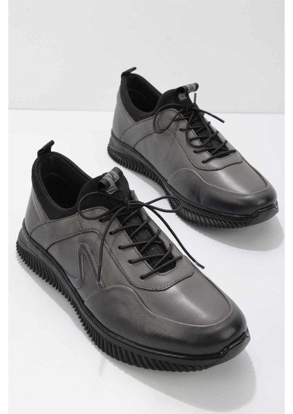 Gri Leather Erkek Casual Ayakkabı E016045306
