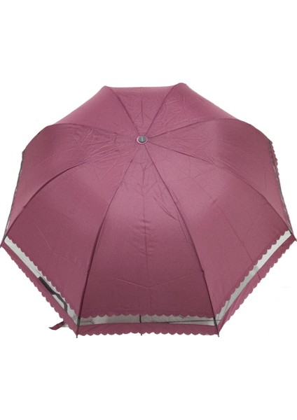 Bordo Dantelli Kadın Şemsiye fırsatları