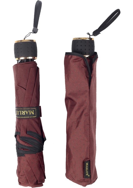 Bordo Mini Puantiye Kadın Şemsiye fırsatları
