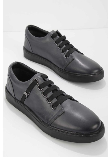 Gri Leather Erkek Sneaker E019020016
