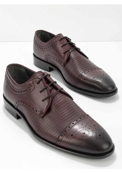 Bordo Leather Erkek Klasik Ayakkabı E017551031