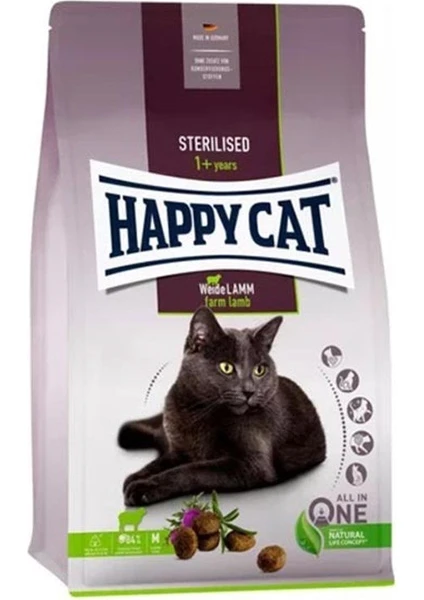 Happy Cat Sterilised Weide Lamm 4 Kg Kuzu Etli Kısırlaştırılmış Kuru Kedi Maması