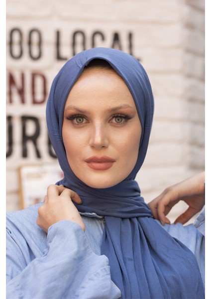 Stella Kadın Penye Şal Indigo modelleri
