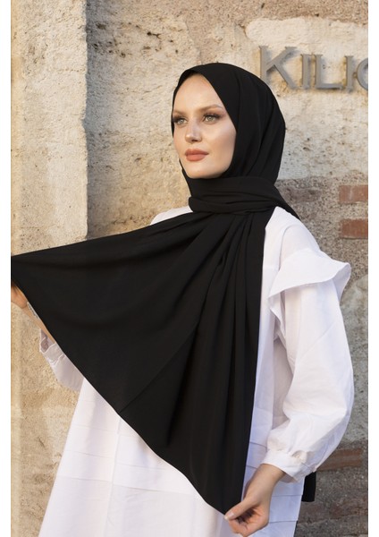 Stella Medine Ipeği Şal Siyah
