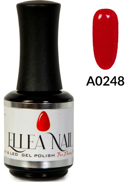 Ellea Naıl Profesyonel Kalıcı Oje Serisi Kırmızı A0248