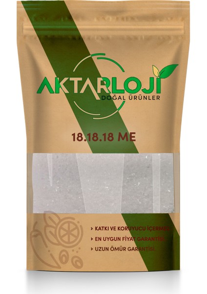 5 kg 18.18.18 + Me Damlama Npk Gübresi 25 kg Azot Fosfor Potasyum Içerikli Gübre