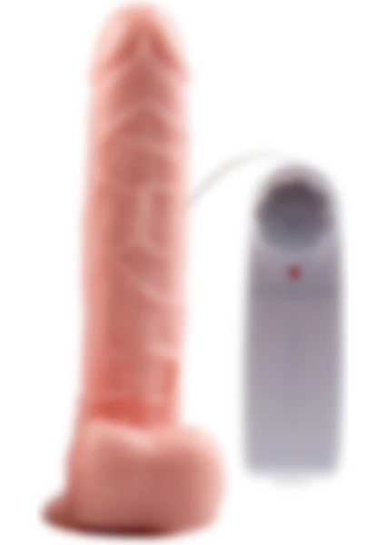 Lilitu Shop 19 cm Kumandalı Gerçekçi Titreşimli Dildo Vibratör Penis