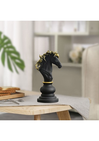 Uluslararası Satranç Heykel Süs Heykelcik Ofis Yapıt Zanaat Knight fırsatları