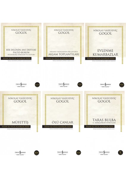 Bir Delinin Hatıra Defteri - Akşam Toplantıları - Evlenme Kumarbazlar - Müfettiş - Ölü Canlar - Taras Bulba - Nikolay Vasilyeviç Gogol - 6 Kitap