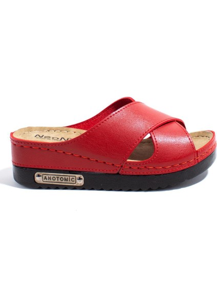 DZA37-3029 Kırmızı Günlük Ortopedik Kadın Terlik fiyatları