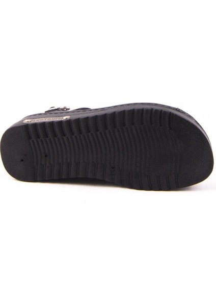 DZA37-3014 Siyah Günlük Ortopedik Kadın Sandalet fırsatları