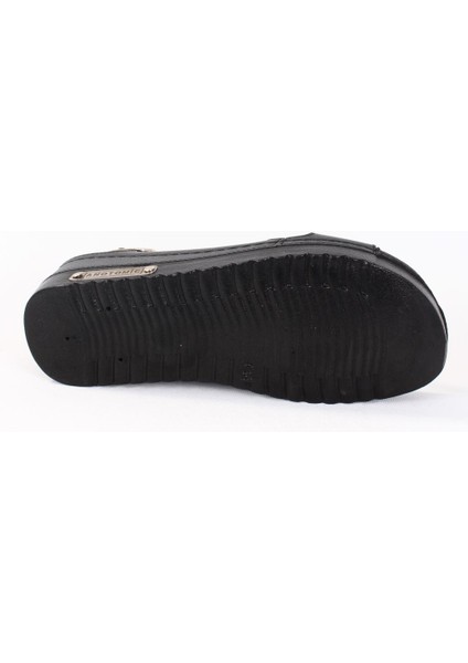 DZA37-3031 Siyah Günlük Ortopedik Kadın Sandalet