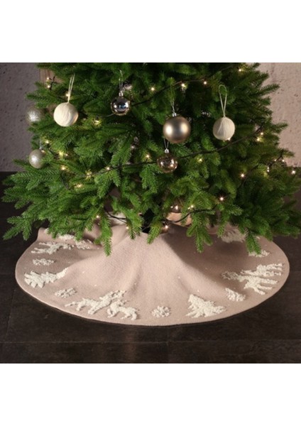 Ağaç Etek Baz Büyük Panel 92 cm Noel Ağacı Etek Ev Süslemeleri Için Bej (Yurt Dışından) fırsatları
