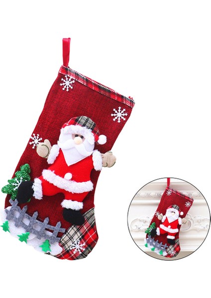 Süslü Noel Çorabı (Yurt Dışından)