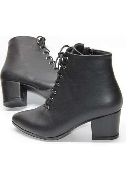 Ladypark Kalın Topuklu Bağcıklı Fermuarlı Kadın Günlük Bilek Bot modelleri