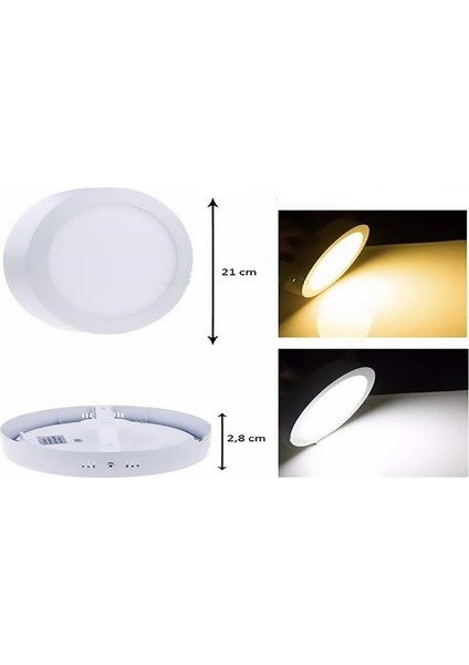 CT-5271 25W Sıva Üstü LED Panel Yuvarlak Günışığı
